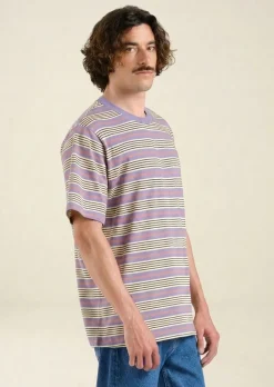 T-shirt en coton bio | rayé 