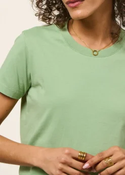 T-shirt en coton bio | vert sauge