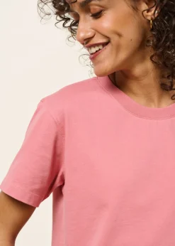 T-shirt en coton bio | vieux rose