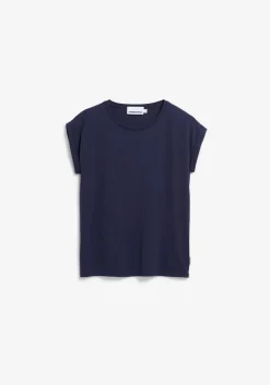 T-shirt en tencel | marine "jilaana - tinted navy"