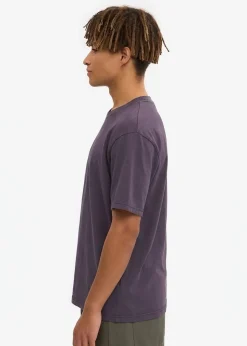 T-shirt manches courtes en coton bio | violet "faded grape"