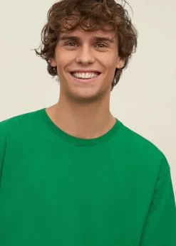 T-shirt manches courtes en coton bio | vert "kelly green"