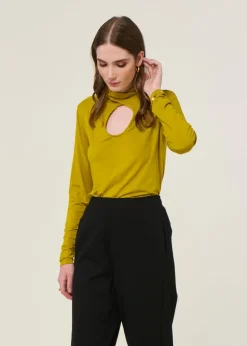 T-shirt manches longues en tencel | kaki 
