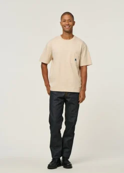 T-shirt oversize en coton bio | beige 