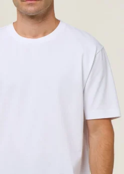 T-shirt oversize en coton bio | blanc