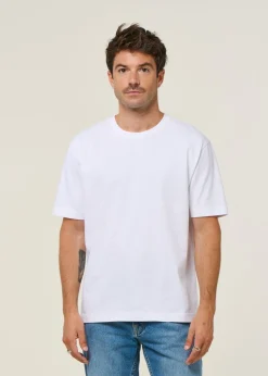T-shirt oversize en coton bio | blanc