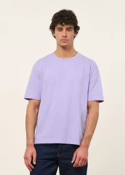 T-shirt oversize en coton bio | lilas