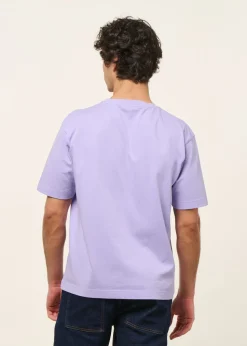 T-shirt oversize en coton bio | lilas