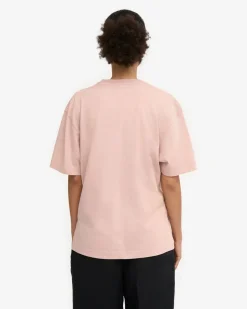 T-shirt oversize en coton bio | rose 