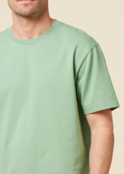 T-shirt oversize en coton bio | vert sauge