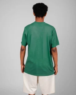 T-shirt turquoise imprimé en coton bio - heart t-shirt morera green