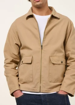 Veste canva en coton bio | beige "jacket barry dreamers"