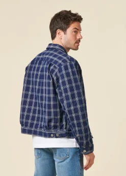 Veste denim en coton bio | bleu 