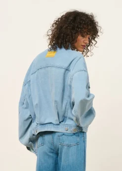 Veste denim en coton bio | bleu "paasithe denim jacket - barrea"
