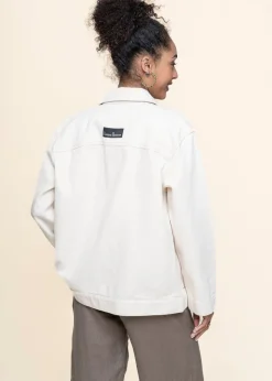 Veste denim en coton recyclé | écru "igoa"