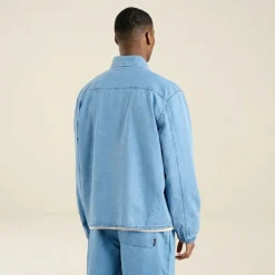 Veste denim léger en coton bio | bleu clair "jacket torhamn denim light blue"
