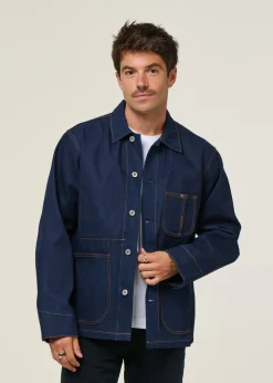 Veste denim workwear en coton bio | 