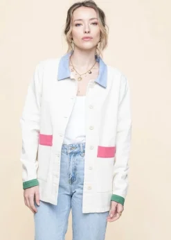 Veste en coton bio | écru 