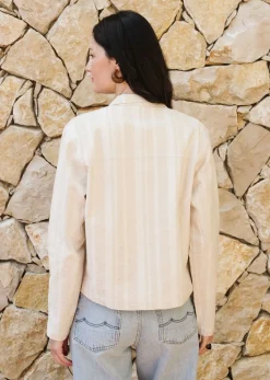 Veste en coton bio | ecru 