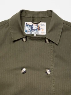 Veste en coton bio | kaki "bibbi workwear jacket - olive"
