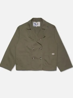 Veste en coton bio | kaki 