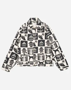 Veste en coton biologique | beige "jacket tamar ecru naturel - natural off white"