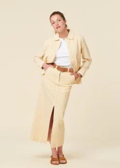 Veste en coton biologique | jaune 