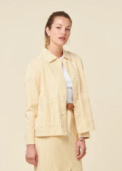 Veste en coton biologique | jaune 