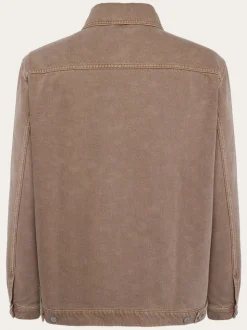 Veste en coton biologique | marron "twill workwear jacket tiramisu"