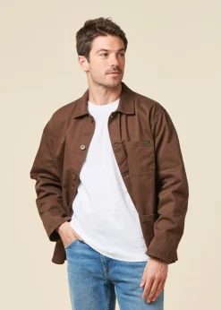 Veste en coton bio | marron 