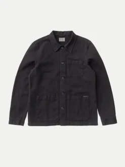 Veste en coton bio | noir "barney worker"