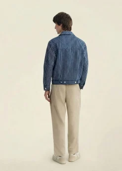 Veste en coton bio | rayé "railway stripes bruno jacket"