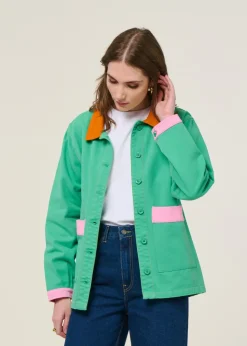 Veste en coton bio | vert 
