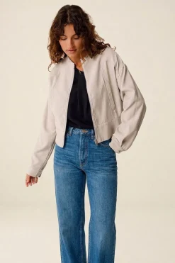 Veste en ecovero | beige "elene"
