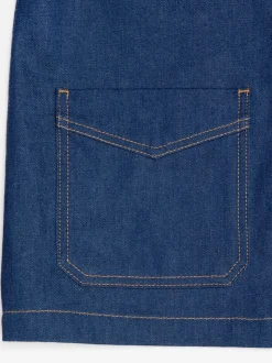 Veste en jean brut en coton bio - kelly western jacket 70's blue denim