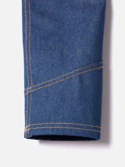 Veste en jean brut en coton bio - kelly western jacket 70's blue denim