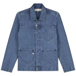 Veste en jean en chanvre, coton bio et recyclé - jackson medium stone