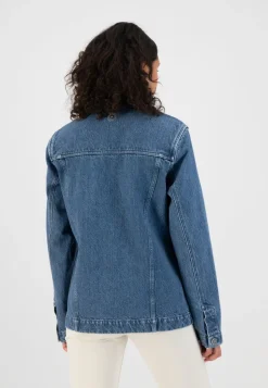Veste en jean en chanvre, coton bio et recyclé - jackson medium stone
