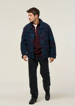 Veste en laine et coton bio | multicolore 
