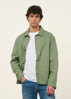 Veste légère en coton bio | vert 