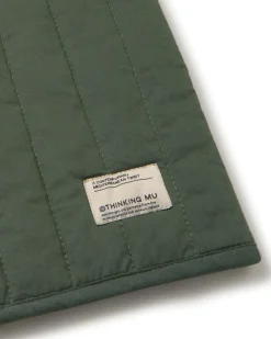 Veste matelassée sans manches en coton bio | vert 
