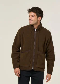 Veste polaire en matière recyclée | marron 