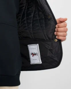 Veste sans manches matelassée flanelle en coton bio | vert 