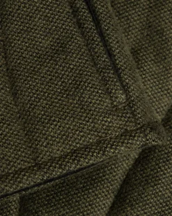 Veste sans manches matelassée flanelle en coton bio | vert 