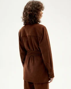 Veste velours en coton bio | marron 