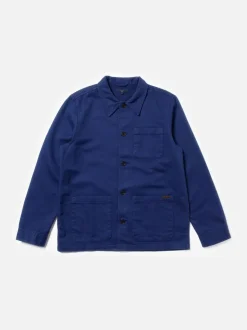 Veste worker en coton bio | bleu 