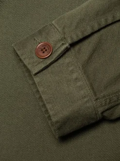 Veste workwear kaki en coton bio | vert 